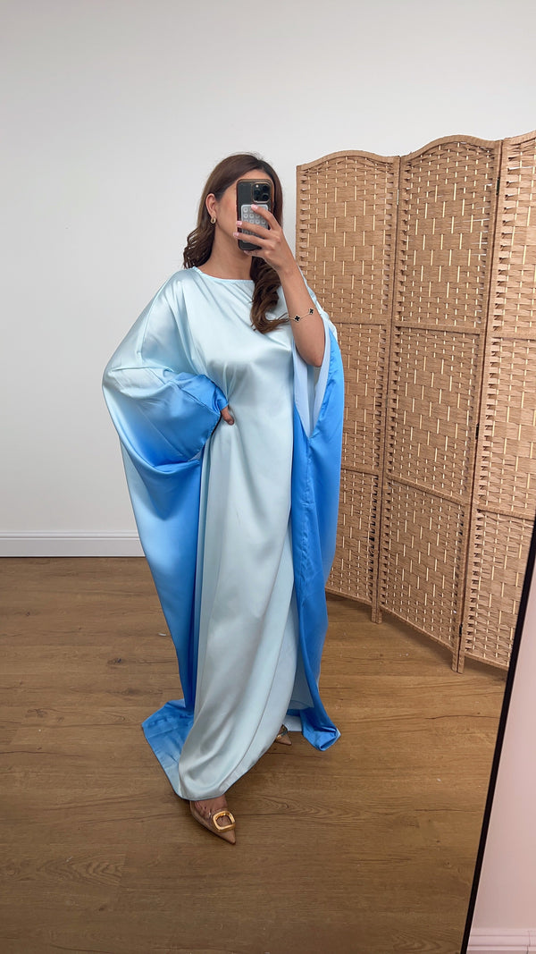 Kaiia ombre dress in blue