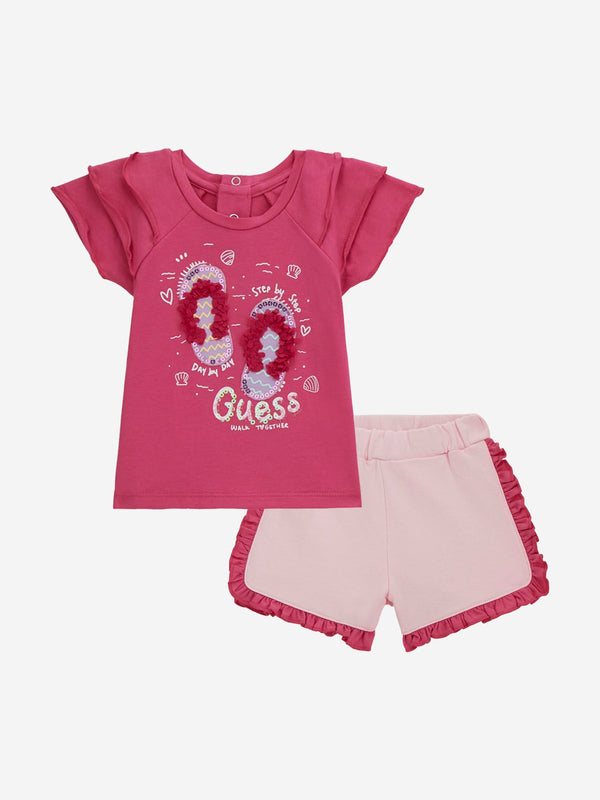 Baby Girls Shorts Set in Pink