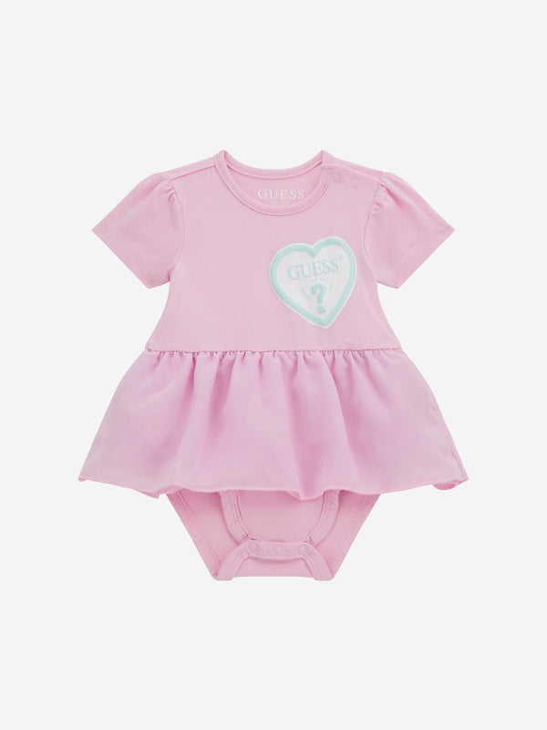 Baby Girls Bodysuit Dress in Pink