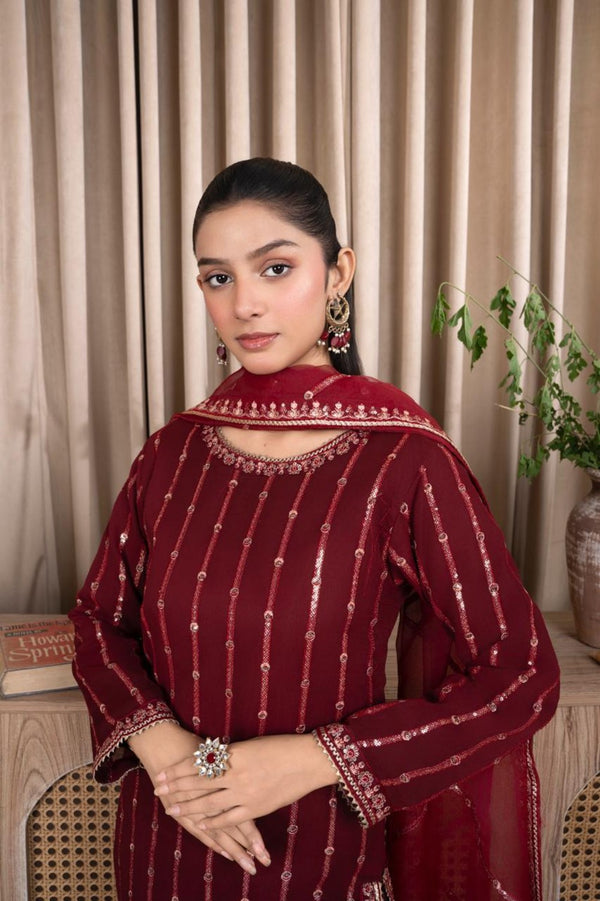 Elegant Embroidered Party Wear