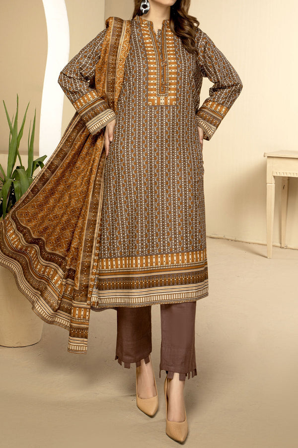 3 PIECE DIGITAL PRINT KHADDAR  | KS-02