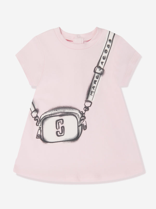 Baby Girls Snapshot Bag Dress in Pink