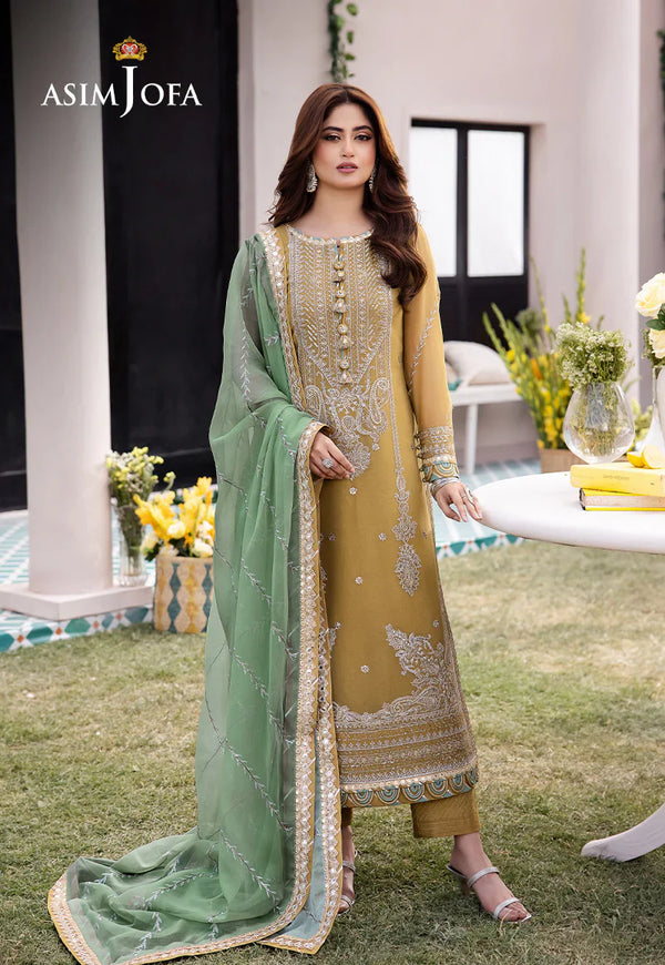 Asim Jofa Chiffon Suit AJCF-16