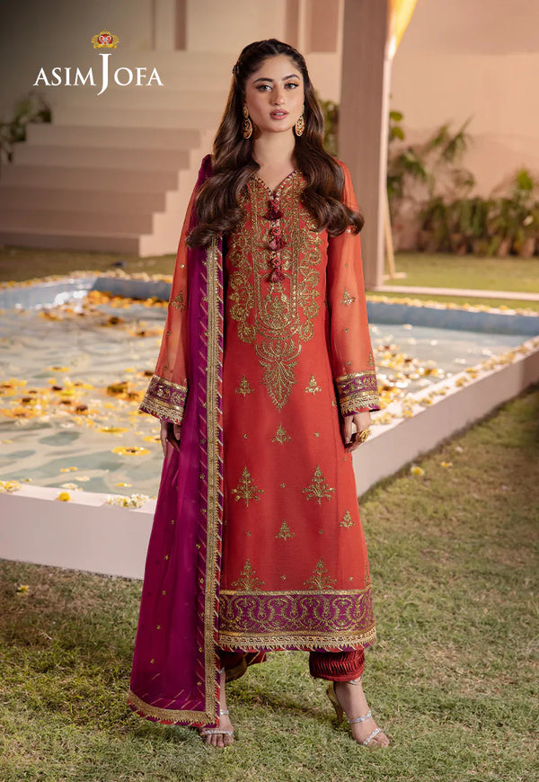 Asim Jofa Chiffon Suit AJCF-24