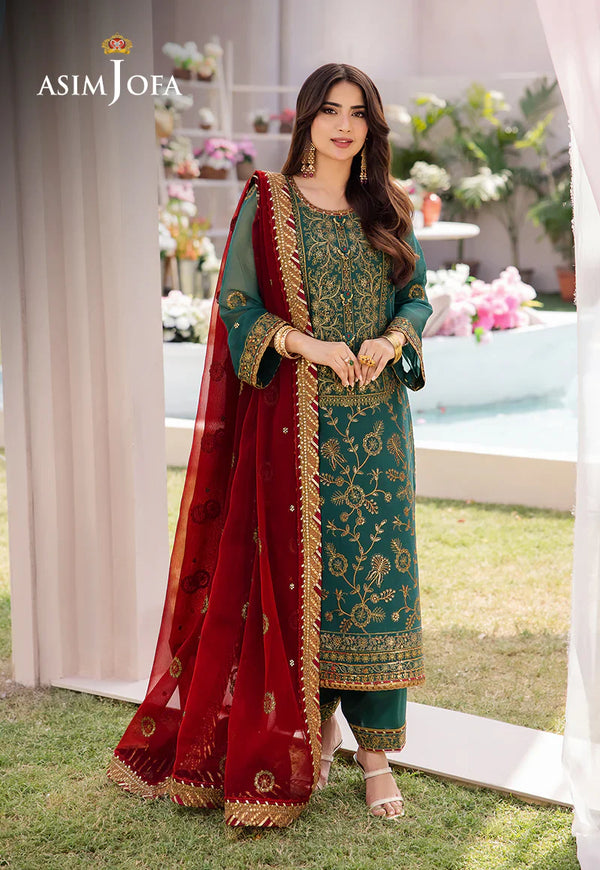 Asim Jofa Chiffon Suit AJCF-11