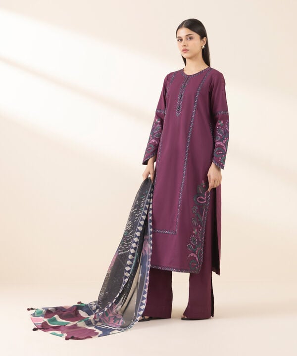 3 Piece - Embroidered Lawn Suit