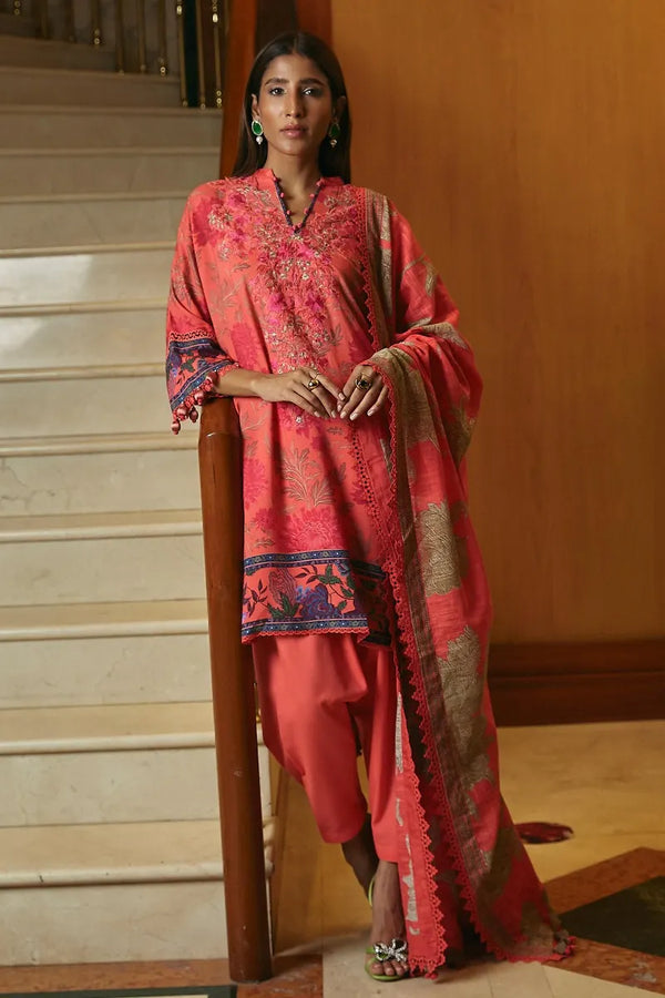 Sana Safinaz Embroidered Linen piece Suit M233-006A-CQ