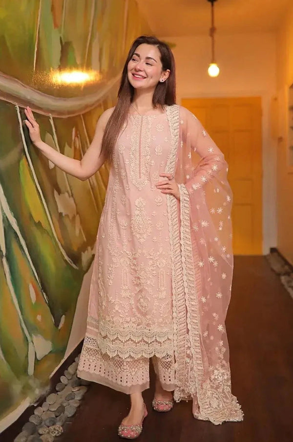 3 Piece Unstitched Heavy Embroidered Lawn Suit
