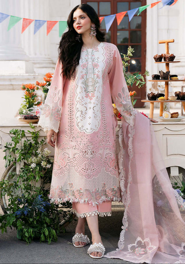 3 Piece Unstitched Heavy Embroidered Chickan Kari Lawn Suit