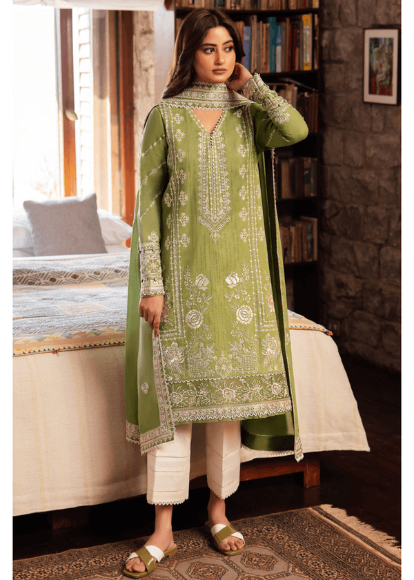 3 Piece Unstitched Heavy Embroidered Lawn Suit