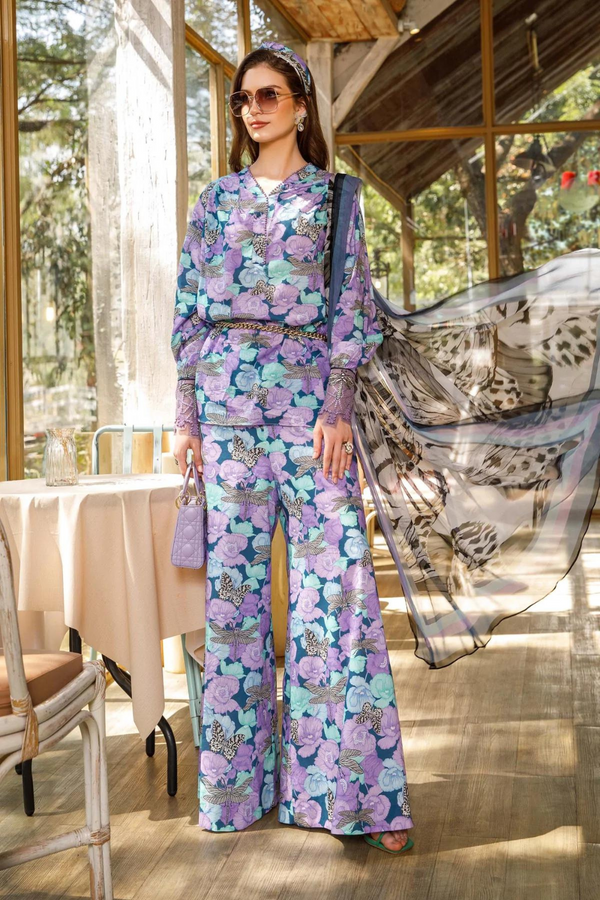 Maria B Printed Lawn 3 Piece suit MPT-1710-B