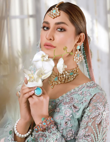 Emaan Adeel Embroidered Chiffon 3 Piece suit MB 06