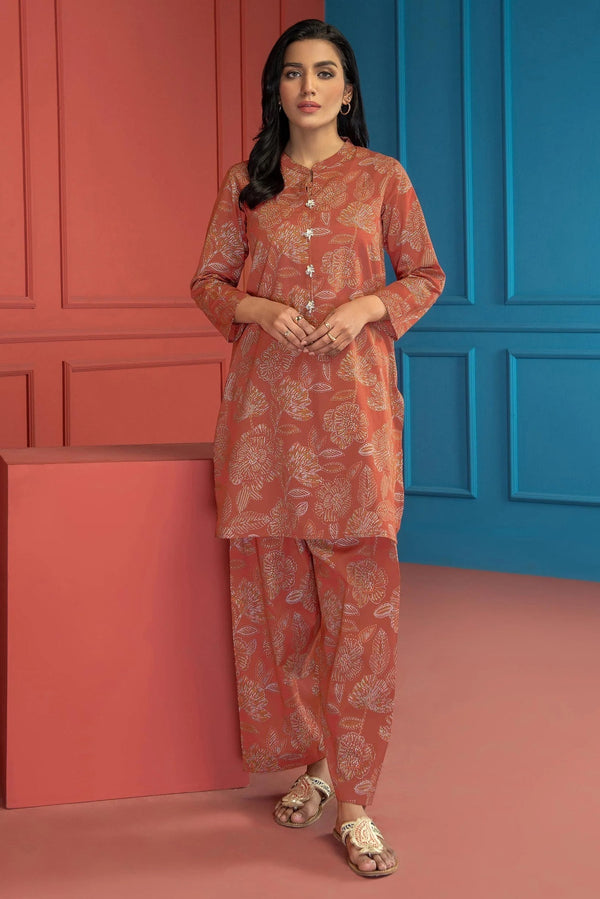Lawn Rust Kurti - Limelight Summer Collection