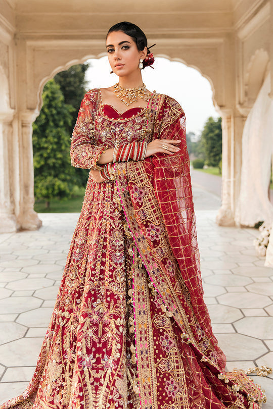 Afrozeh Embroidered Net 3 piece suit MAHJABEEN Clothingam