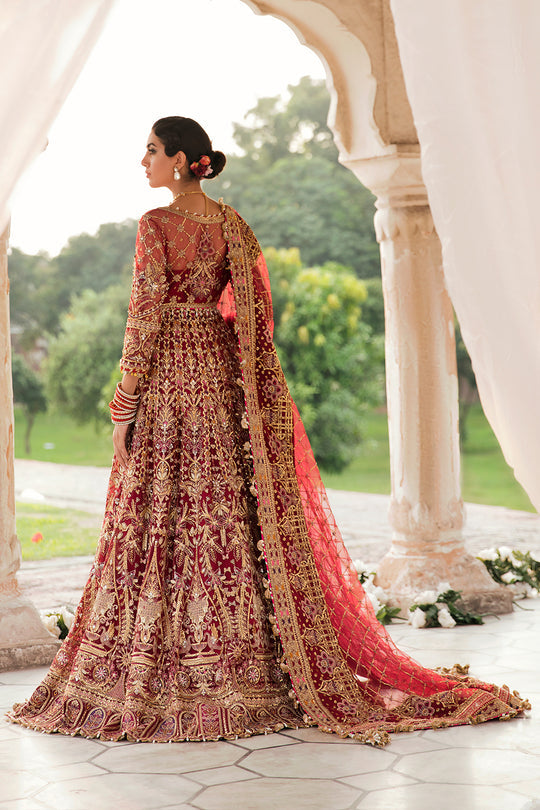Afrozeh Embroidered Net 3 piece suit MAHJABEEN Clothingam