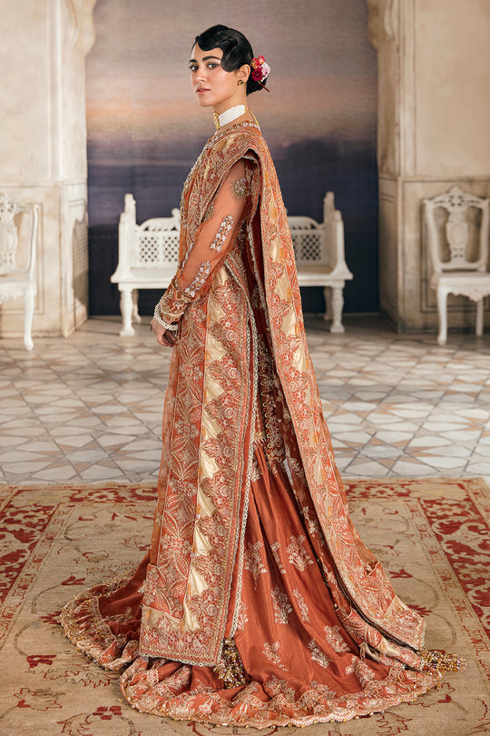 Afrozeh Embroidered Net 3 piece suit RANGREZA Clothingam