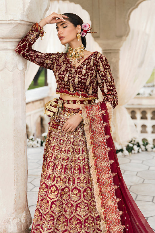 Afrozeh Embroidered velvet 3 piece suit HAYAL Clothingam