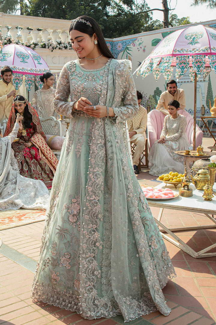 Imrozia Embroidered Net 3 Piece suit SB-09 ARWAH Clothingam
