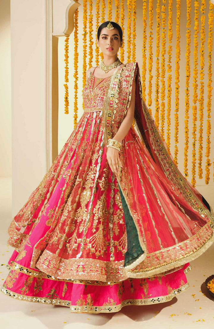 Maryam N Maria Embroidered Net 3 piece suit Surai SFF-0002 Clothingam