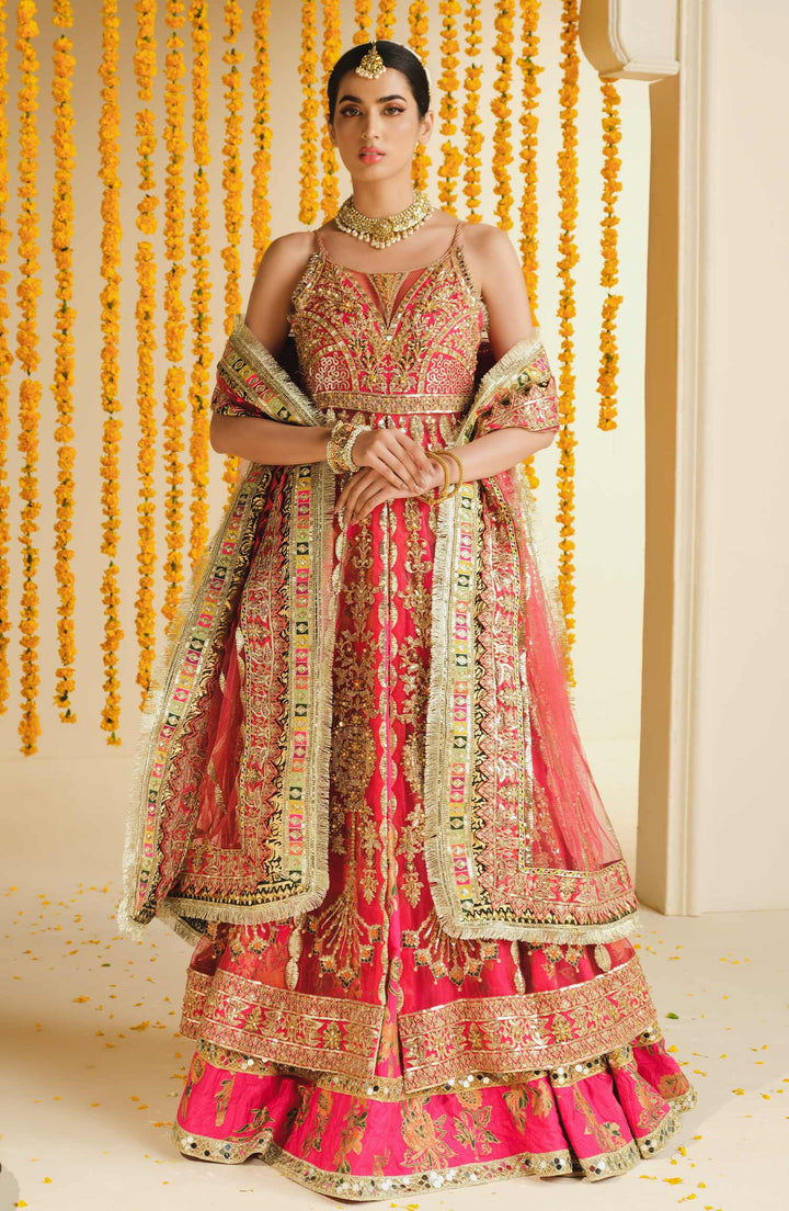 Maryam N Maria Embroidered Net 3 piece suit Surai SFF-0002 Clothingam