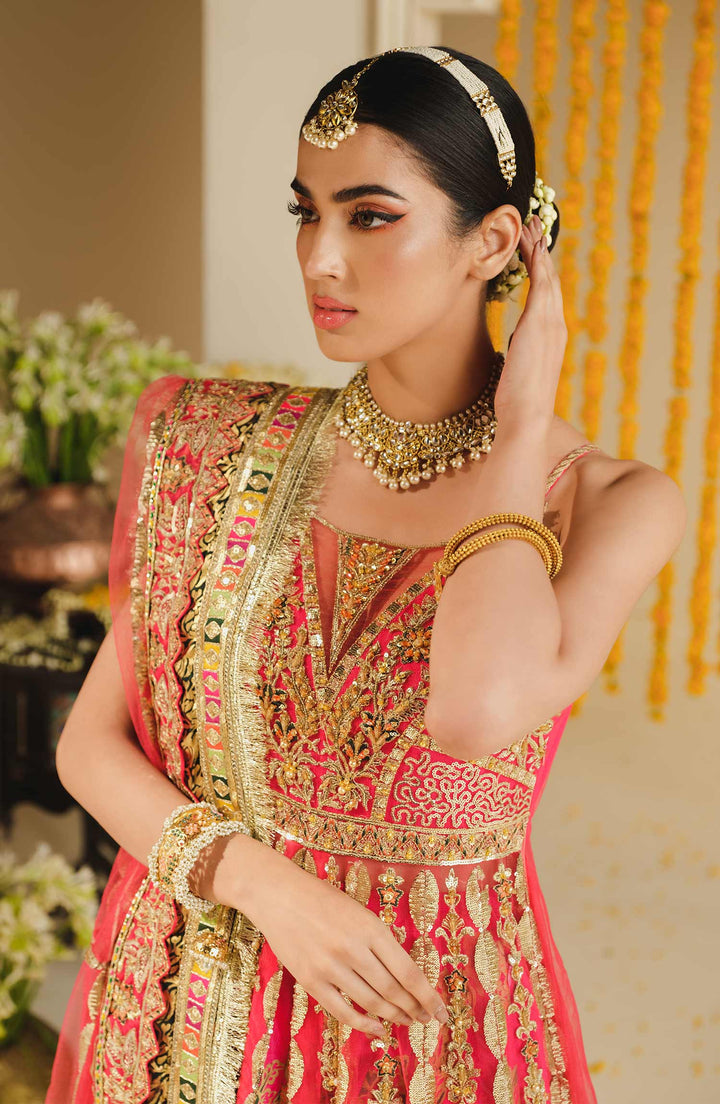 Maryam N Maria Embroidered Net 3 piece suit Surai SFF-0002 Clothingam