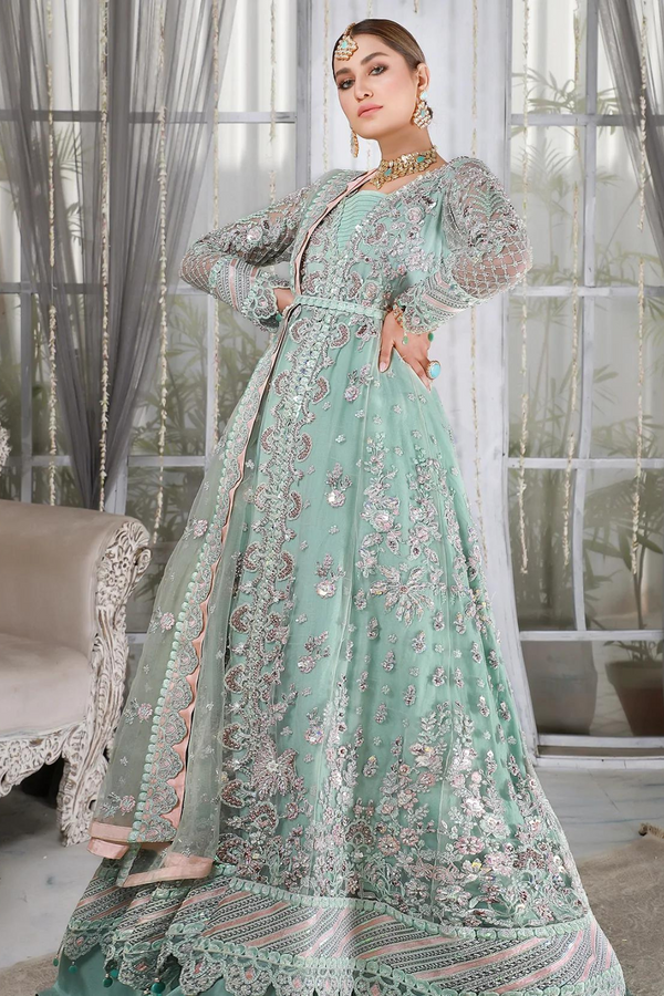 Emaan Adeel Embroidered Chiffon 3 Piece suit MB 06