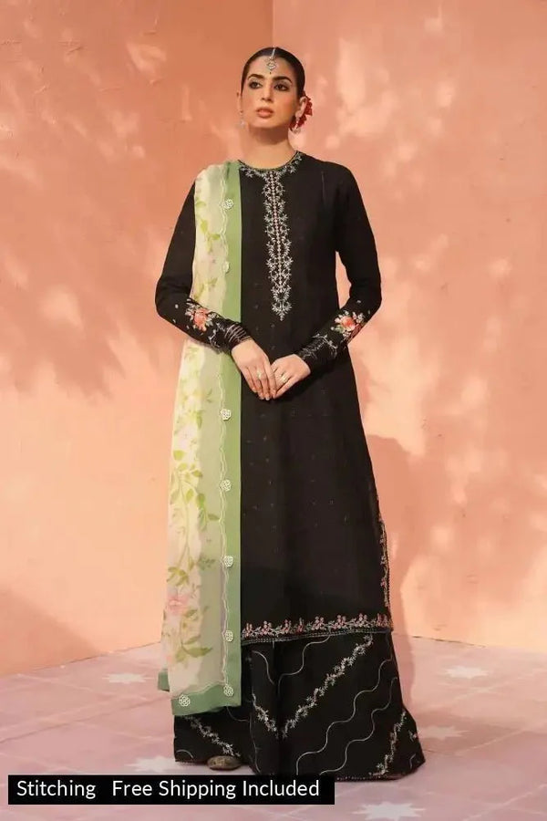 Zara Shahjahan - 3 Piece Unstitched Lawn - D23-12B